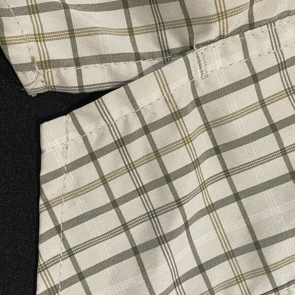 ~ REI Medium Button-Up Hiking Shirt mens brown gray quick dry tech vent stretch~ - Picture 16 of 16